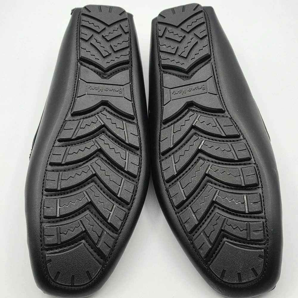 Bruno Marc Loafers Mens 11 Black‎ Excellent Hugh-01 Driving Moccasins Slip On
